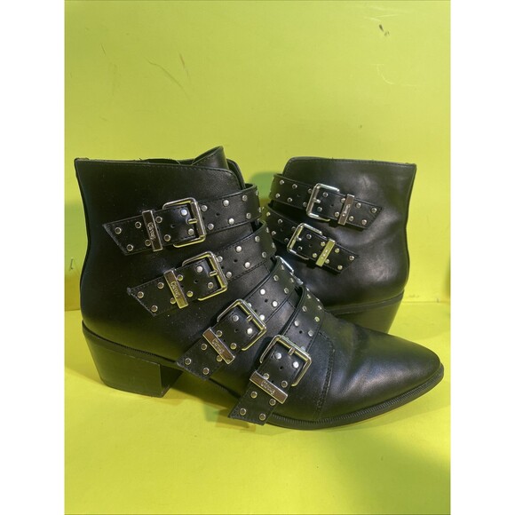 Circus by Sam Edelman Punk QuadBuckle Ankle Boots Size 8 - Picture 3 of 5